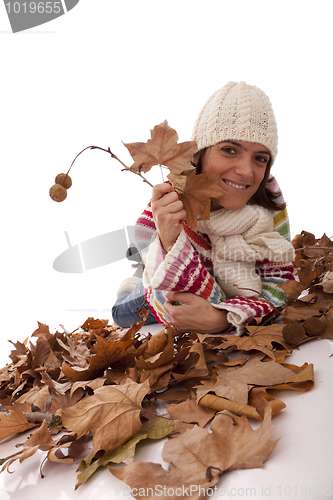 Image of Fun at autumn season