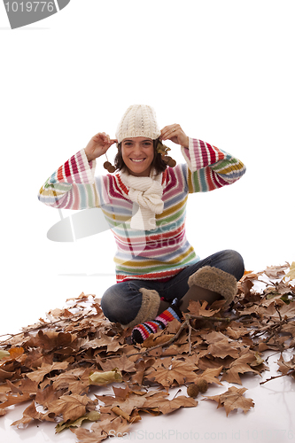 Image of Fun at autumn season