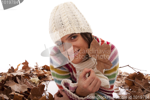 Image of Fun at autumn season