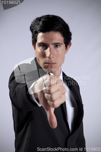 Image of Businessman thumb down