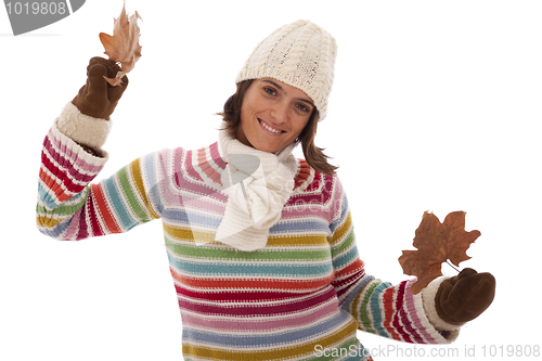 Image of Fun at autumn season