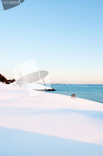 Image of Snowcovered coast