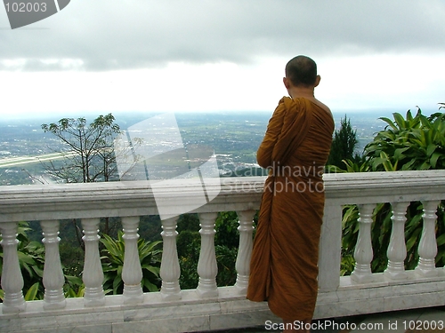 Image of monk in temple