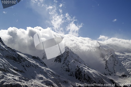 Image of Mountains in clouds