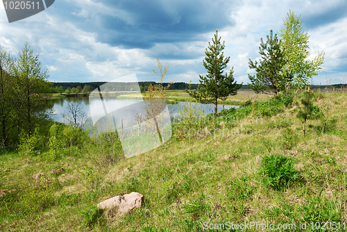 Image of Clouds over the river