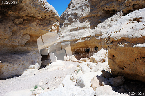 Image of White stones of Makhtesh Ramon