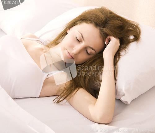 Image of sleeping woman