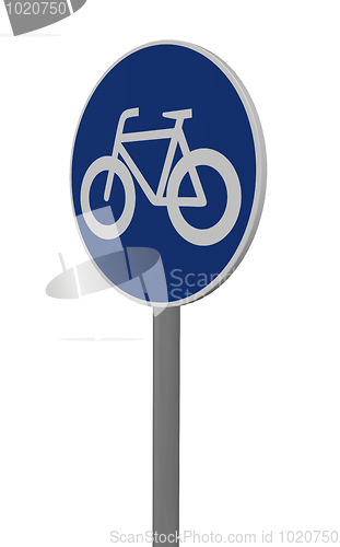 Image of roadsign bicycle