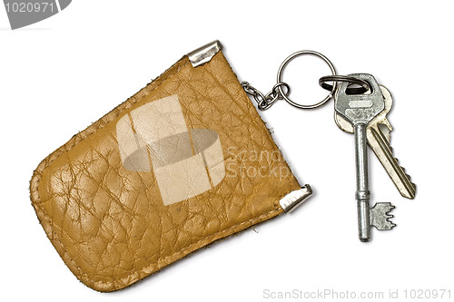 Image of Keys and  leather tag