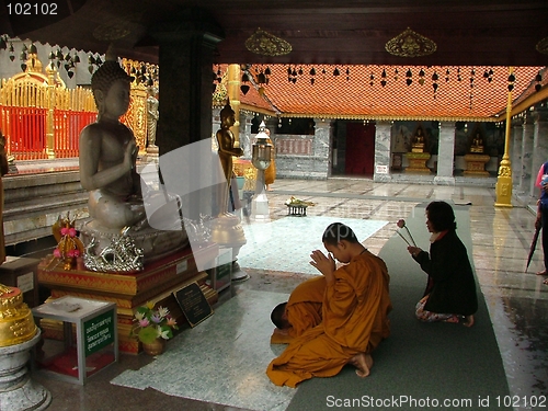 Image of monks praying