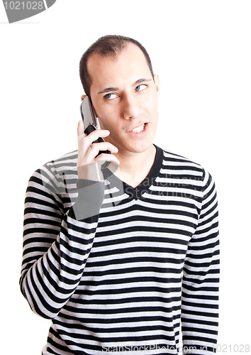 Image of Talking on cellphone