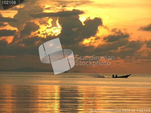 Image of sunset in koh panghan - thailand