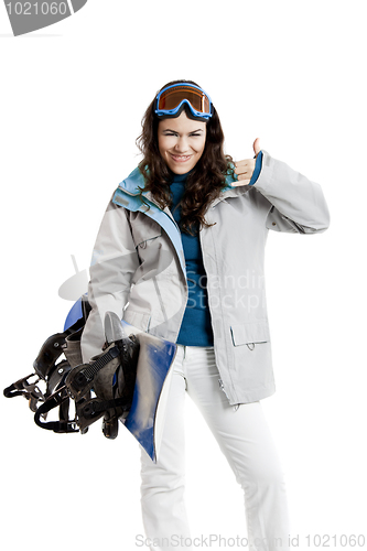 Image of Snowboard woman