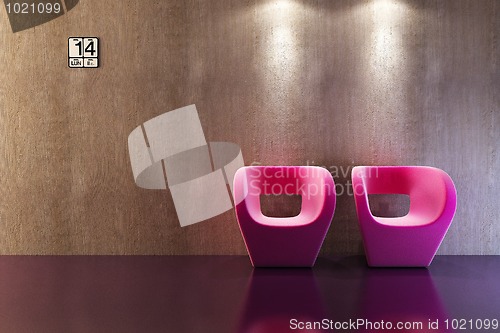 Image of modern sofa 3D rendering