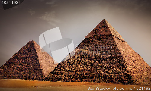 Image of giza pyramids, cairo, egypt