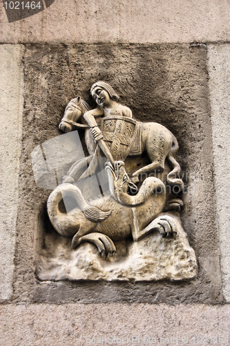 Image of Saint George and dragon