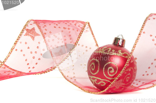 Image of Christmas Ribbon and Bauble