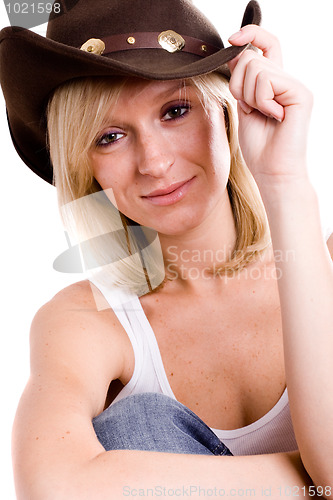 Image of pretty western woman 