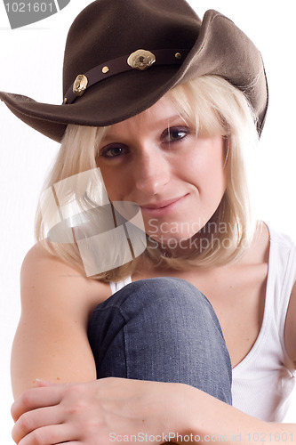 Image of pretty western woman