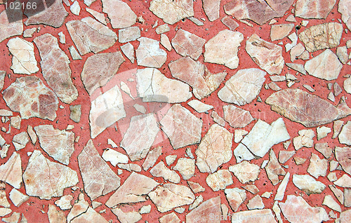 Image of Red stone floor