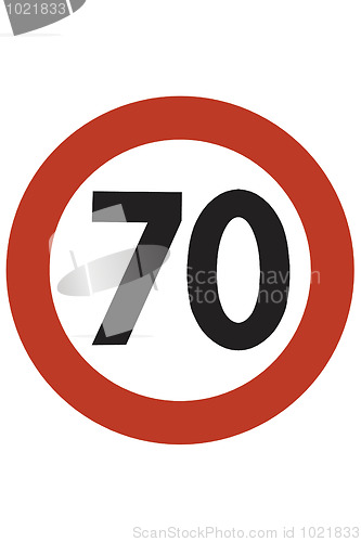 Image of Speed limit 70