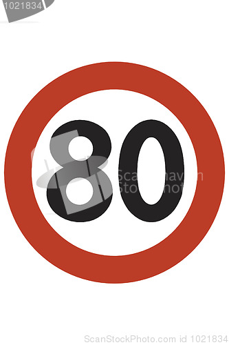 Image of Speed limit 80