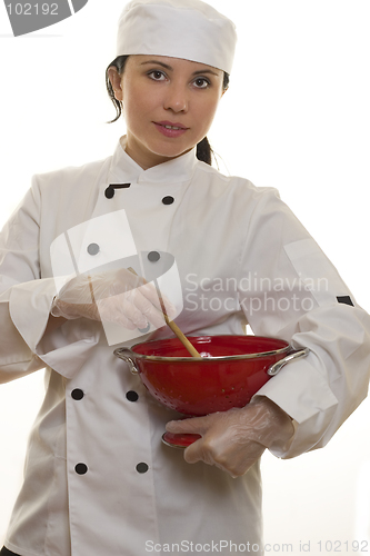 Image of Chef with Kitchen Utensils