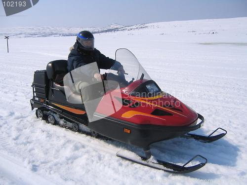 Image of Snowmobile riding