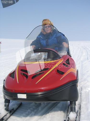 Image of Snowmobile riding