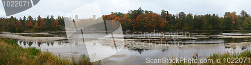 Image of Panorama of autumn north park