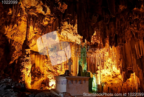 Image of The Grave  under Huge stalactites in Melidoni Cave