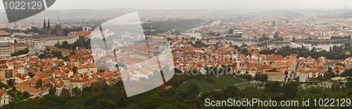 Image of Prague panorama. Complete old city