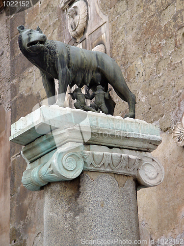 Image of Famous statue of the she-wolf in Rome