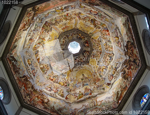 Image of Painting inside the Duomo. Florence, Italy.