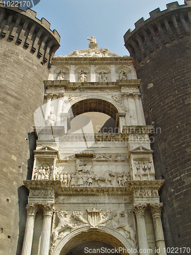 Image of Under-gate sculpture at Medieval Castle