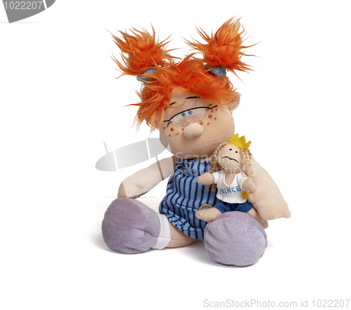 Image of red head funny doll