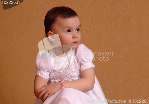 Image of Girl in a pink dress