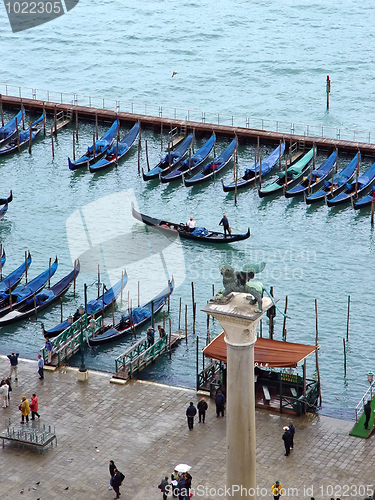 Image of San Marco gondolas. Venice, Italy