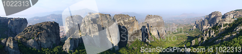 Image of Landscape of  Meteora's monastery