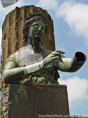 Image of Sculpture of one of inhabitants of Pompey (Pompeii)