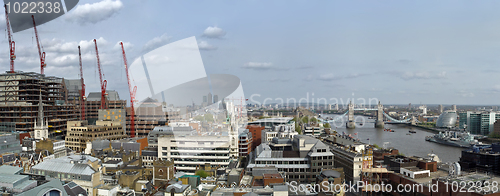 Image of London construction panorama