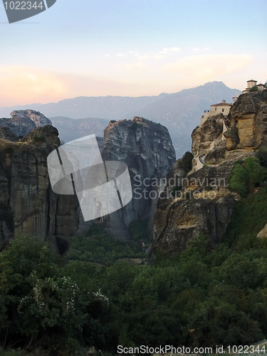 Image of Landscape of  Meteora's monastery