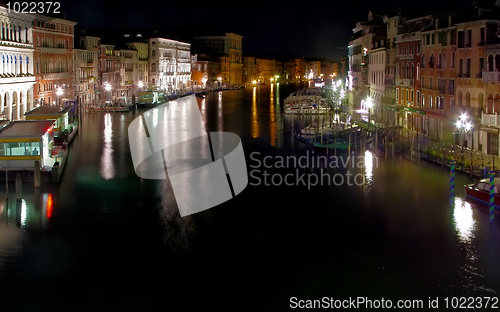 Image of Grand canal at night