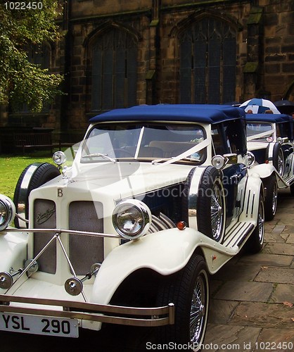 Image of Vintage wedding car