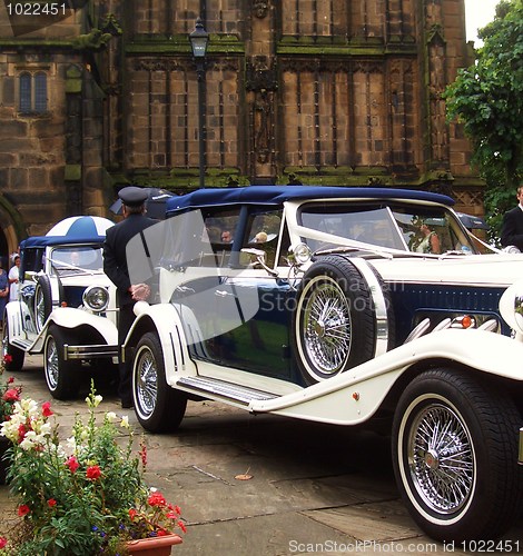 Image of Vintage wedding car