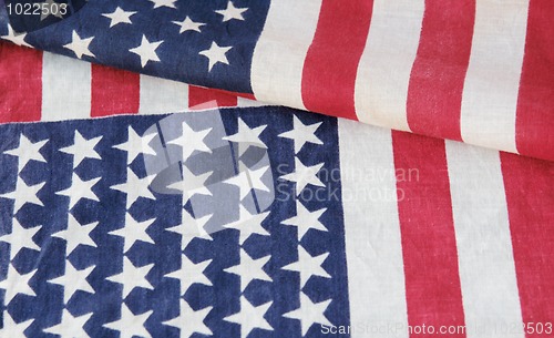 Image of two American flags