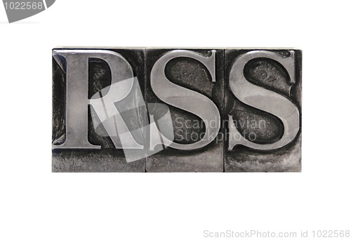 Image of RSS in old lead type