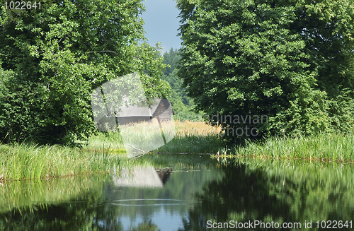 Image of On the shore of the lake before the storm