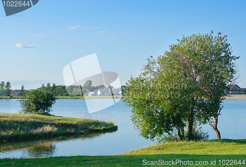 Image of The shore of the lake in spring
