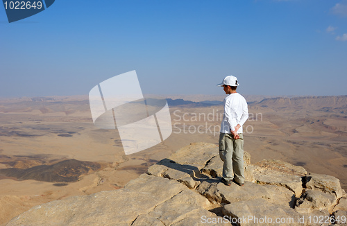 Image of A boy near the cliff